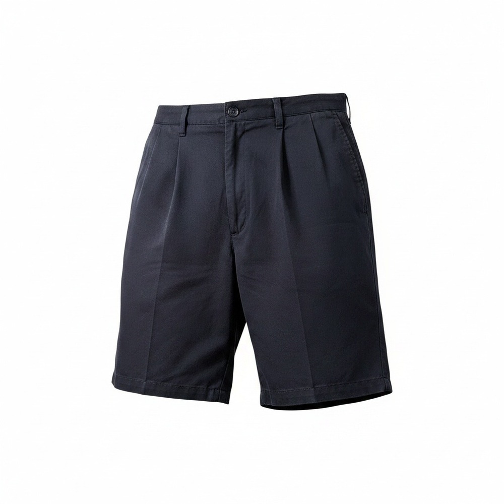 Grand Slam Mens Black Pleated GolfShorts Size 34 Polyester Penguin Logo Athletic